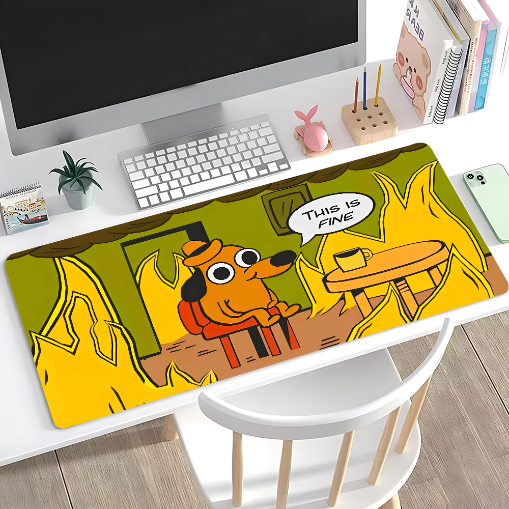 This Is Fine Dog Dachshund Mou - Gaming Keyboard Tactile review and price