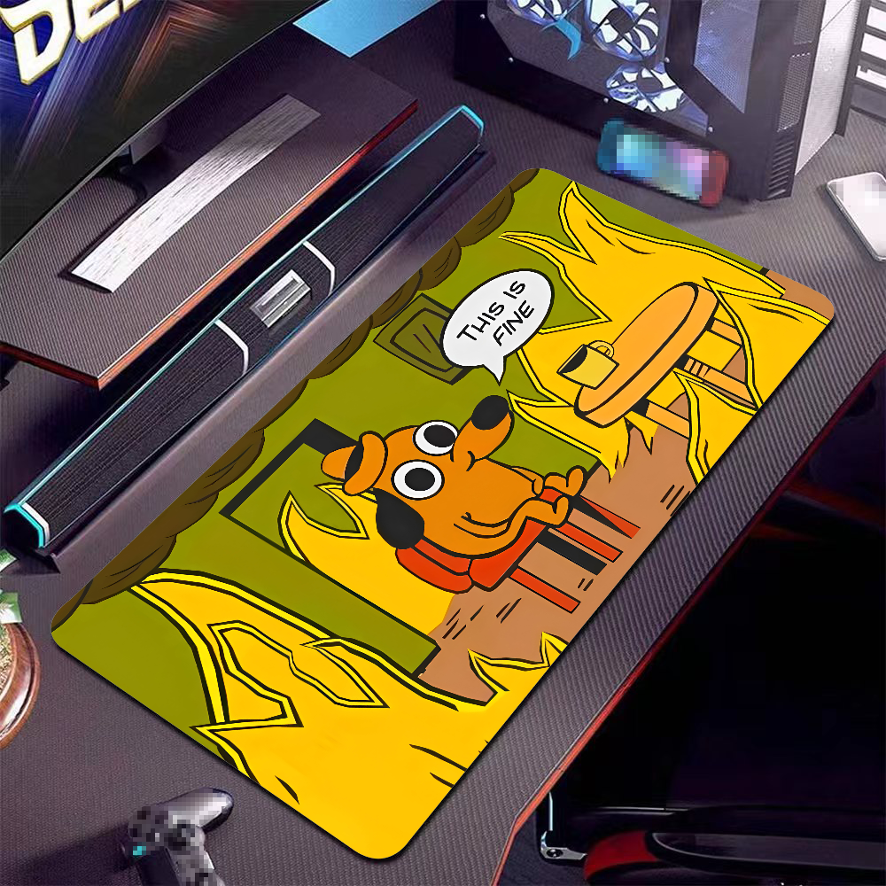 This Is Fine Dog Dachshund Mou - Gaming Keyboard Tactile review and price
