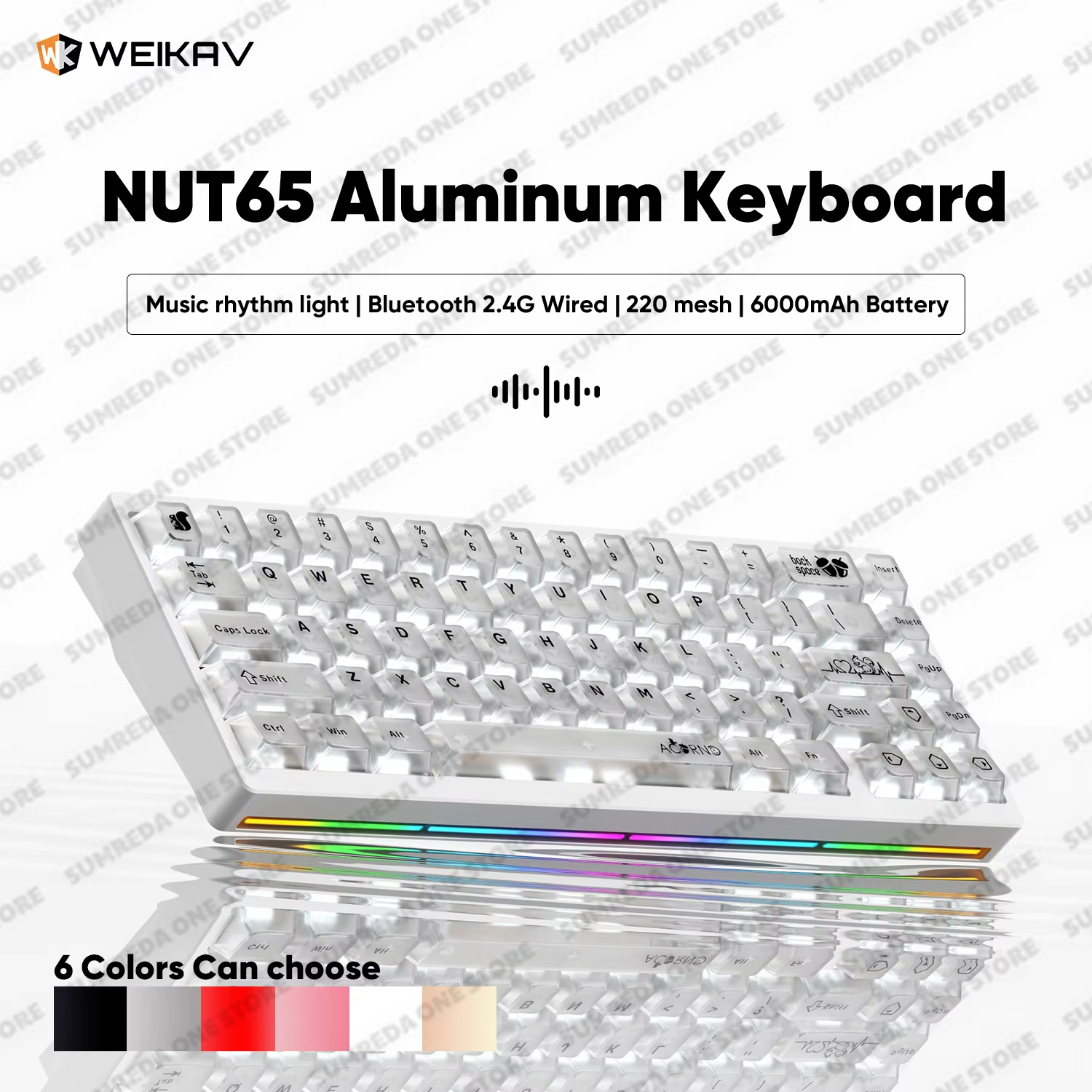 Weikav Lucky65 V3 NUT65 Wirele - Aluminum Case 65 review and price